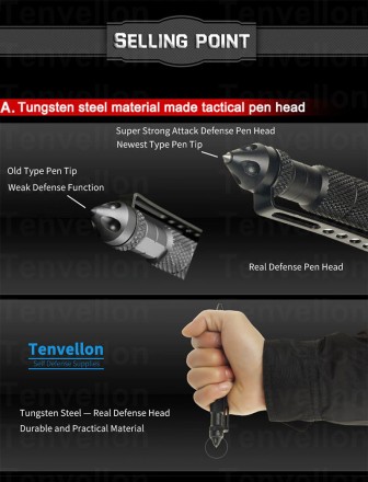Тактична кулькова ручка самооборони та самозахист