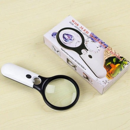 Ручна лупа ювелірна з LED-підсвіткою "Eagle Magnifier" 45Х