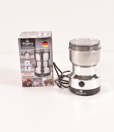 Кавомолка, подрібнювач спецій, горіхів і зернових, кроіння льоду Kingberg KB-1996 300 Ватів