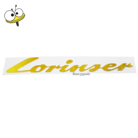 Емблема наклейка шильдик Lorinser Mercedes Benz Plastic Gold