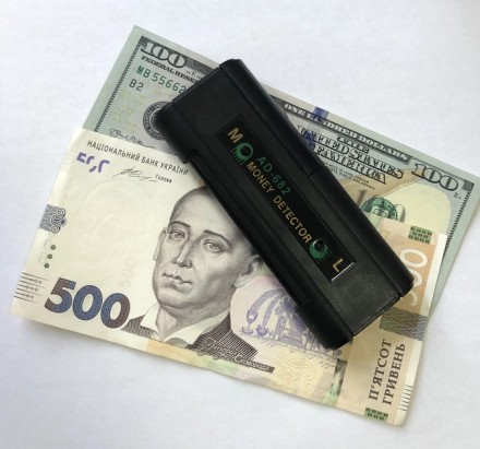 UV LED Детектор валют кишеньковий Kronos AD-682 з ліхтариком LED