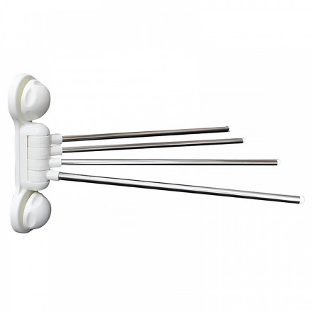 Тримач для рушників настінний поворотний "TOWEL RALL", вішалка 4х, неіржавка сталь