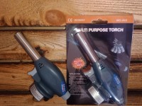 Газовий пальник No915-JET з п'єзопідпалом 1300C, накручується на всю кришку цангового балончика