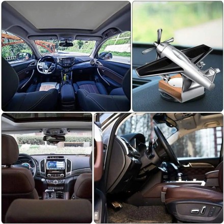 Сувенір модель літака анімація в машину. Solar Airplane. Автомобільний дифузор ефірної олії 2