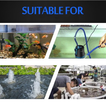 Заглибний насос для ставка, фонтана, водоспаду 40W,  1500 литров в час, 2,2 метра "SEVEN MASTER"