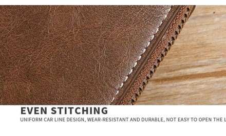 Вінтажний гаманець "Retro Style Wallet". PU Wallet. Zipper Buckle. Якість.