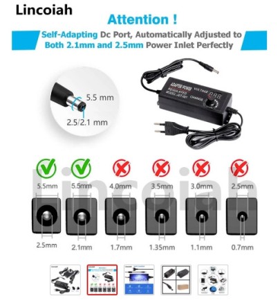 Універсальний імпульсний адаптер блок живлення від 3 до 12 V 5 A  димером-регулятором!