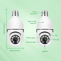 Відеокамера Wi-Fi в патрон лампи Е27, бездротова "Panoramio 360"