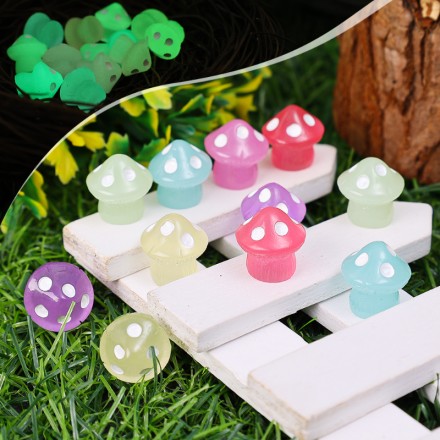 Мікропредметна фігурка світні гриби прибульці, набір 5 шт.