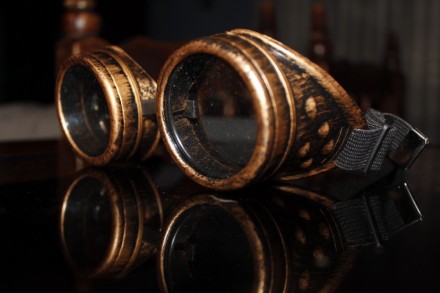 Вінтажні стимпанки сонцезахисні фліп окуляри Ретро Панк авіатор СМАК