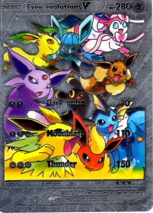 Набір срібних карток покемонів Pokemon (55 карток). Райдужні карти TCG. Алмазна фольга. Оригінал. З штрих-кодом