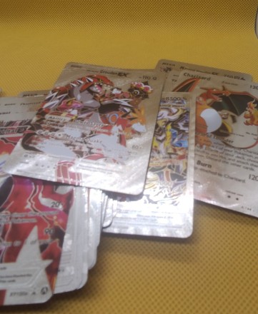 Набір срібних карток покемонів Pokemon (55 карток). Райдужні карти TCG. Алмазна фольга. Оригінал. З штрих-кодом