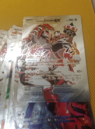 Набір срібних карток покемонів Pokemon (55 карток). Райдужні карти TCG. Алмазна фольга. Оригінал. З штрих-кодом