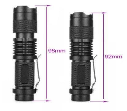 Ультрафіолетовий ліхтарик 365 нм, 5W 395-410нм zoom. Детектор валют UV LED