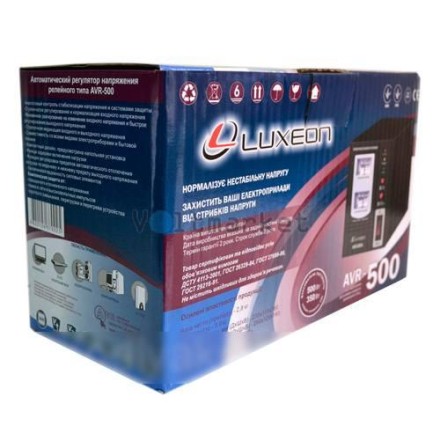 Стабілізатор напруги Luxeon AVR-500VA, релейний