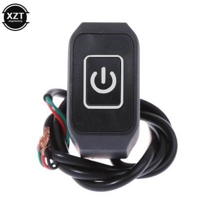 Кнопка автомото вимикач накладна з LED-підсвіткою DC12V 5-10А