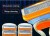Змінні картриджі касети для гоління 5 лез,  8 штук Orange