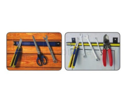 Тримач для інструменту та інвентарю Almo.  Магнітний тримач 33 см. Посилені магніти. Магнітна рейка