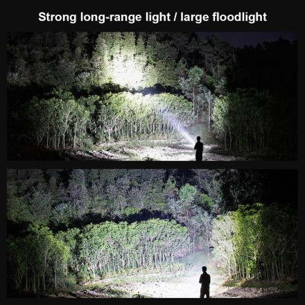 Прожектор ліхтар 3 в 1 + Power Bank + потужний акумулятор і сонячна зарядка