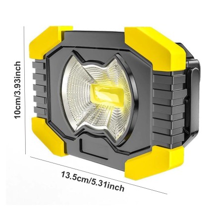 Прожектор ліхтар 3 в 1 + Power Bank + потужний акумулятор і сонячна зарядка