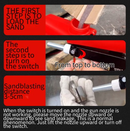Піскоструминний пістолет 90psi, пневматична піскоструминна машина