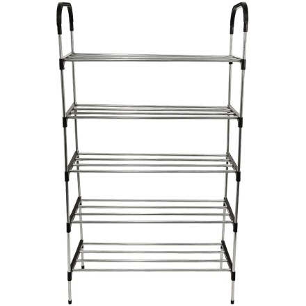 Полиця для взуття, етажерка на 5 полиць "Store Rack Plus". Зручна та стійка. 102 х 54 х 23 см