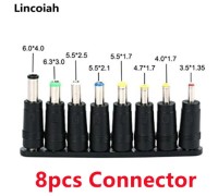 Універсальні насадки (набір штекерів) для адаптера блока живлення 8 шт. у гумовому холдері