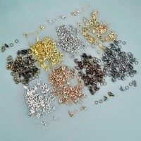 Набір  застібка-лобстер, з'єднувальні кільця, застібка МИХ 100 шт.