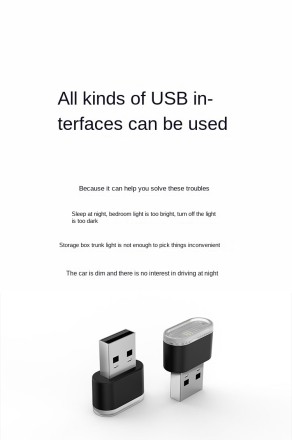 USB Ліхтар Лампа Світлодіодна LED COB Deco Light RGB