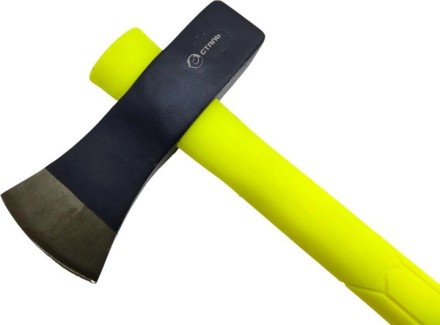 Сокира-колун "СТАЛЬ", 2,5 кг, 90 см (44023), кована, загартоване лезо, ручка фіберглас + гума