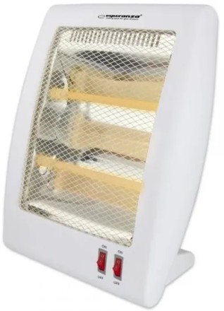 Інфрачервоний кварцовий нагрівач Esperanza EHH010, 2 режими, захист від перегрівання й перекидання.