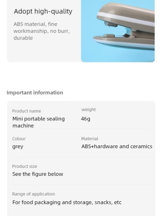 Ручний мінізапайник пакетів Cooking type mini sealing. Портативний запайник Оригінал