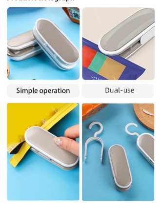 Ручний мінізапайник пакетів Cooking type mini sealing. Портативний запайник Оригінал